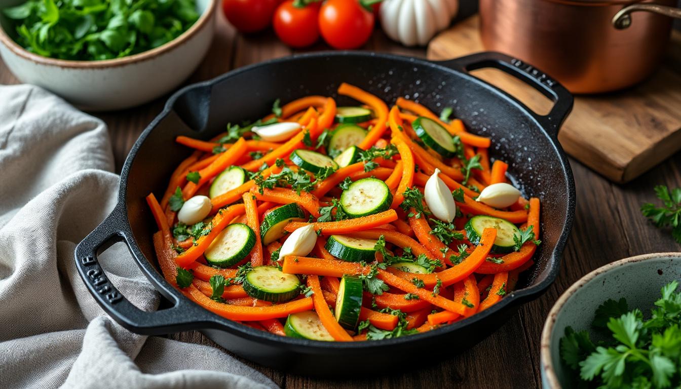 découvrez une recette simple et rapide de julienne de légumes surgelés, parfaite pour accompagner riz, pâtes ou poisson et apporter saveur et fraîcheur à vos plats.