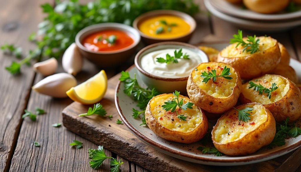 découvrez des recettes maison de sauces savoureuses pour pommes de terre au four, sans crème, yaourt ni fromage blanc, parfaites pour une cuisine saine et gourmande.