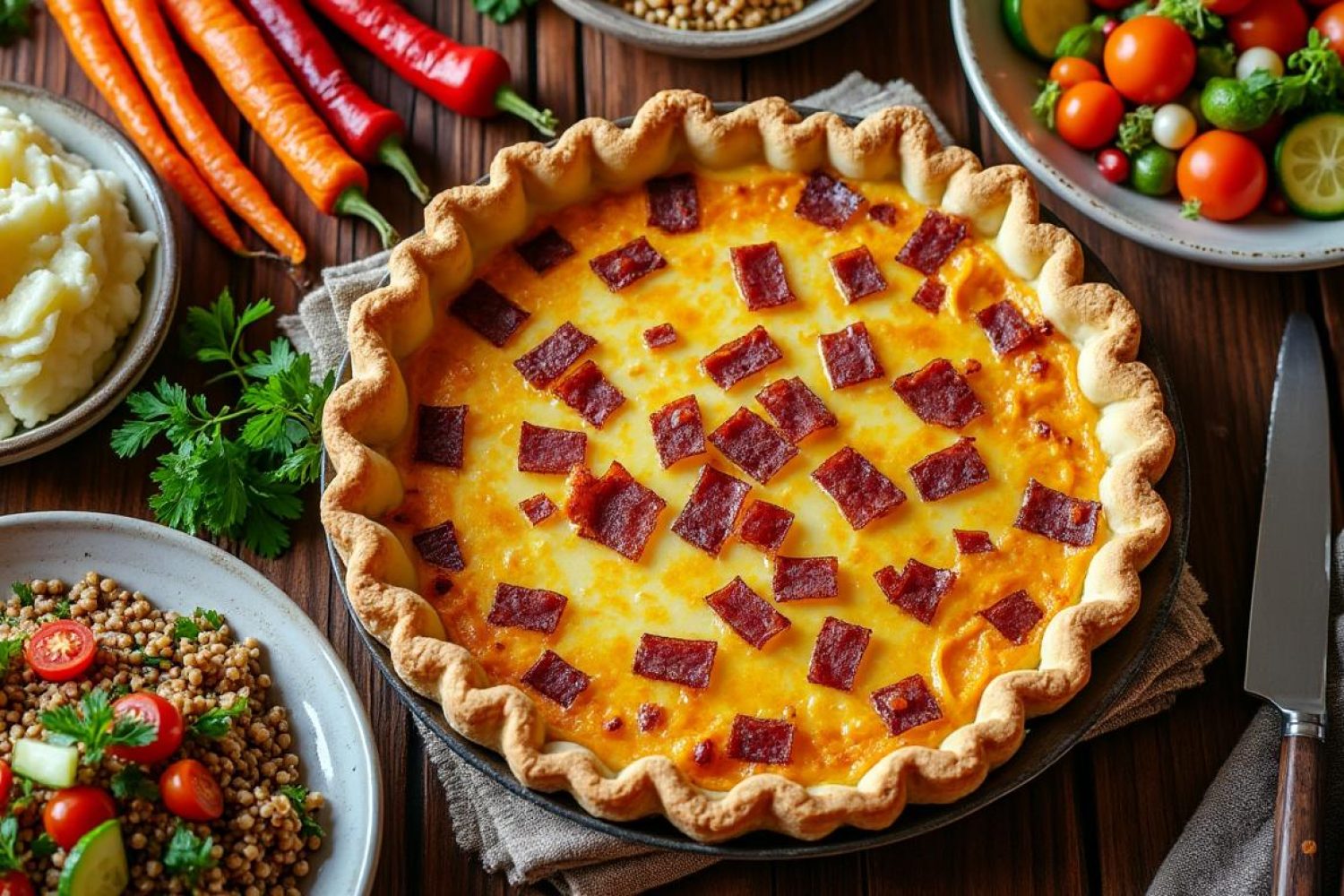 Accompagnement quiche lorraine : idées pour changer de la salade verte