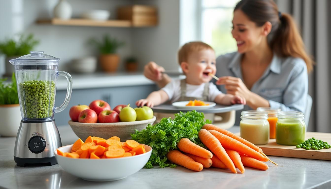 découvrez des recettes faciles et saines, des conseils pratiques et des aliments adaptés à chaque âge pour cuisiner parfaitement pour votre bébé.