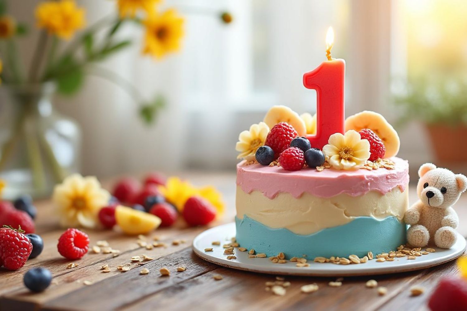 Gâteau pour anniversaire bébé 1 an : recettes faciles et astuces santé