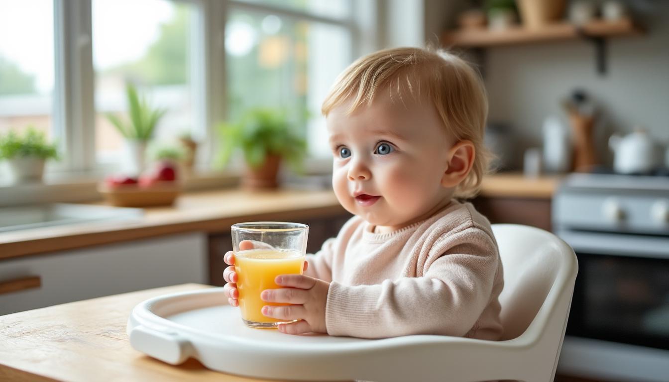 découvrez à quel âge il est recommandé d'introduire le jus de fruit dans l'alimentation de bébé et quelles précautions adopter pour assurer sa santé et son bien-être.