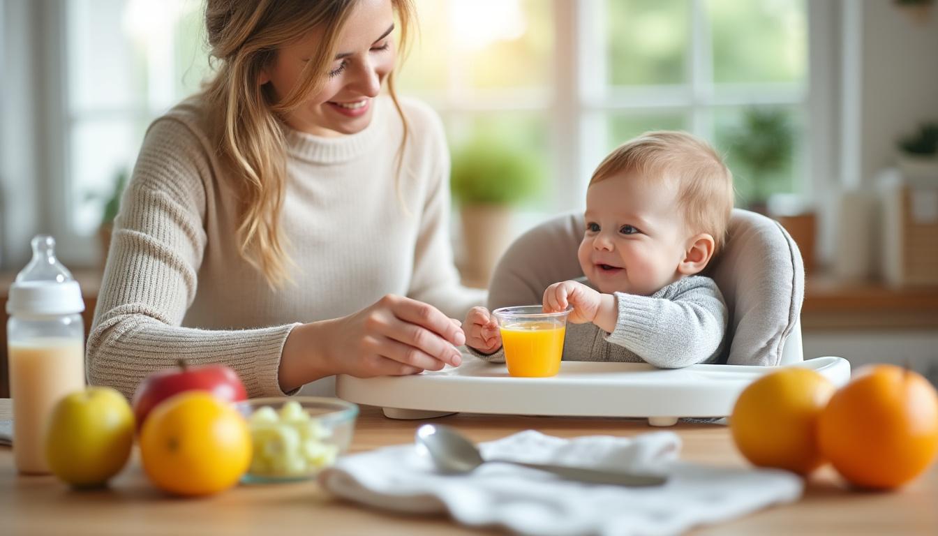 découvrez à partir de quel âge il est recommandé d'introduire le jus de fruit pour bébé et quelles précautions adopter pour garantir sa sécurité et sa santé.