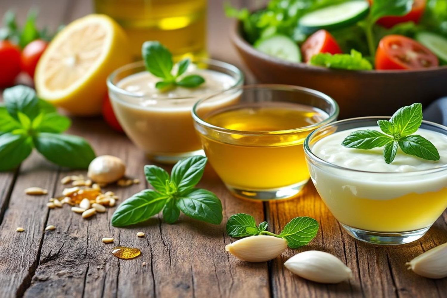 Sauce salade sans vinaigre : idées, variantes et alternatives simples