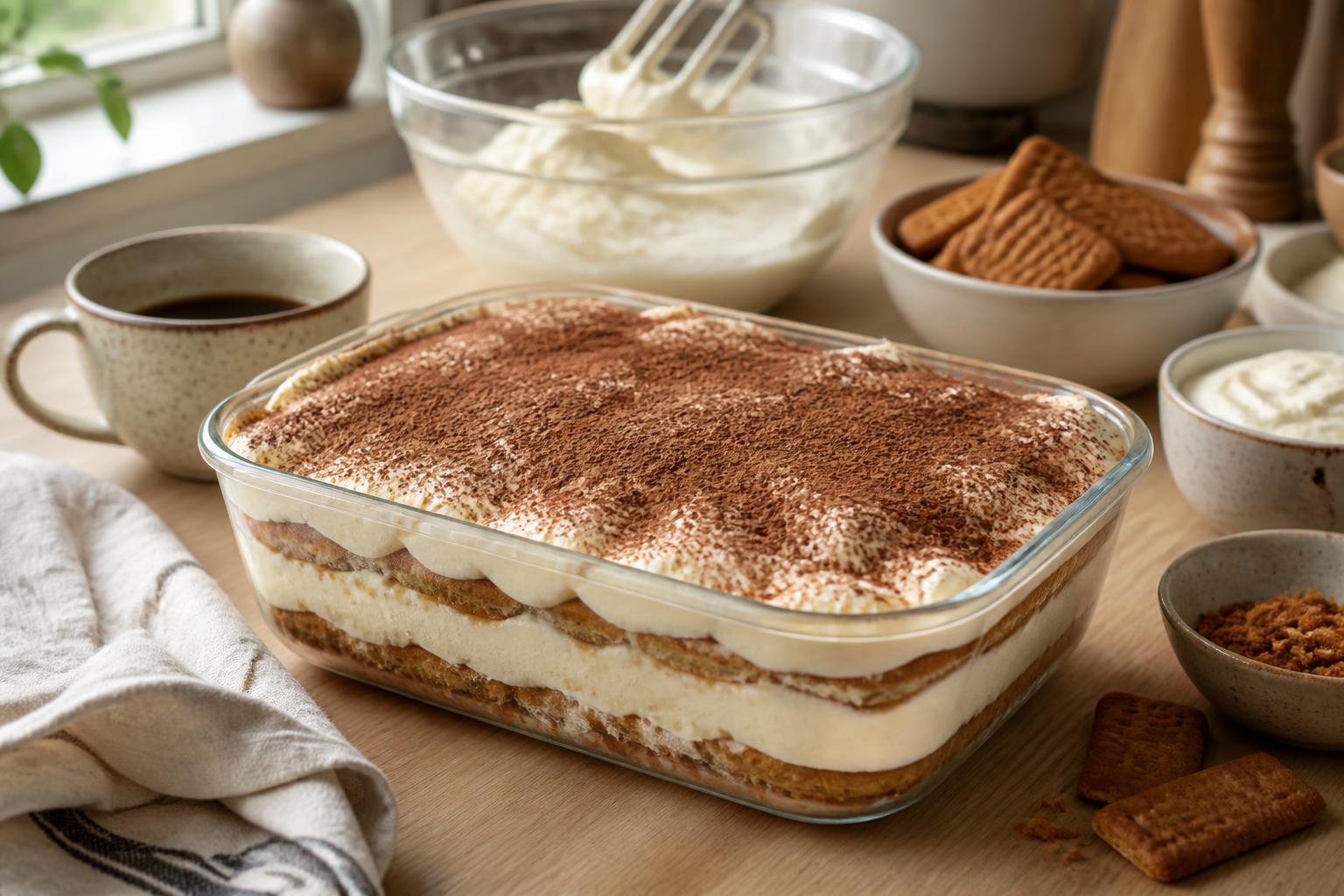 découvrez notre recette gourmande de tiramisu aux spéculoos, facile à préparer la veille pour un dessert onctueux et savoureux à partager.