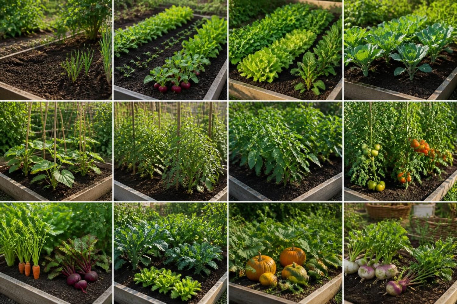 Calendrier de plantation des fruits et légumes : mois par mois au potager