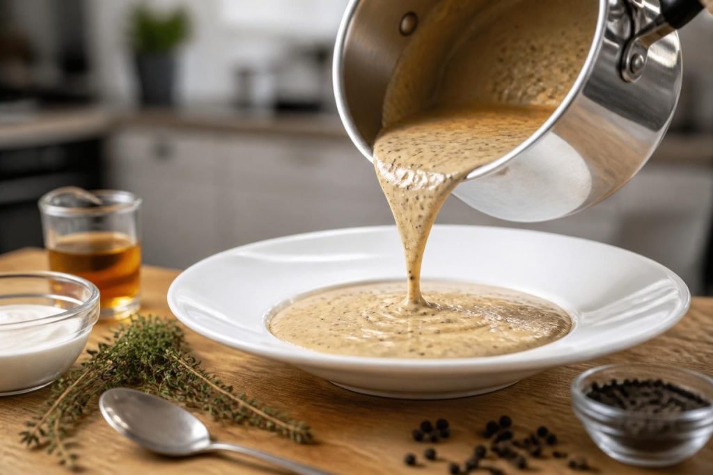 découvrez comment préparer une sauce au poivre maison, onctueuse et rapide, idéale pour sublimer vos plats en quelques minutes.