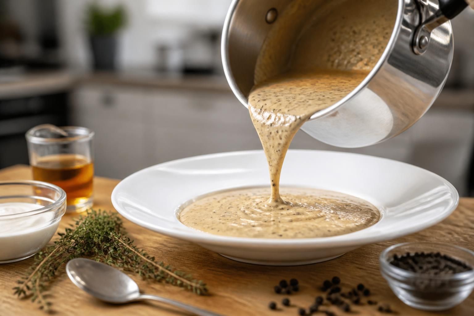 découvrez comment préparer une sauce au poivre maison, onctueuse et rapide, idéale pour sublimer vos plats en quelques minutes.