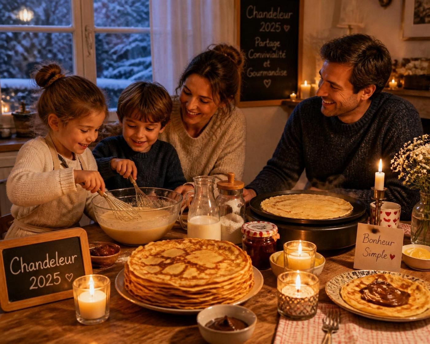 découvrez la date de la chandeleur 2025, ses origines historiques, les traditions liées à cette fête ainsi que des recettes savoureuses de crêpes à préparer pour l'occasion.