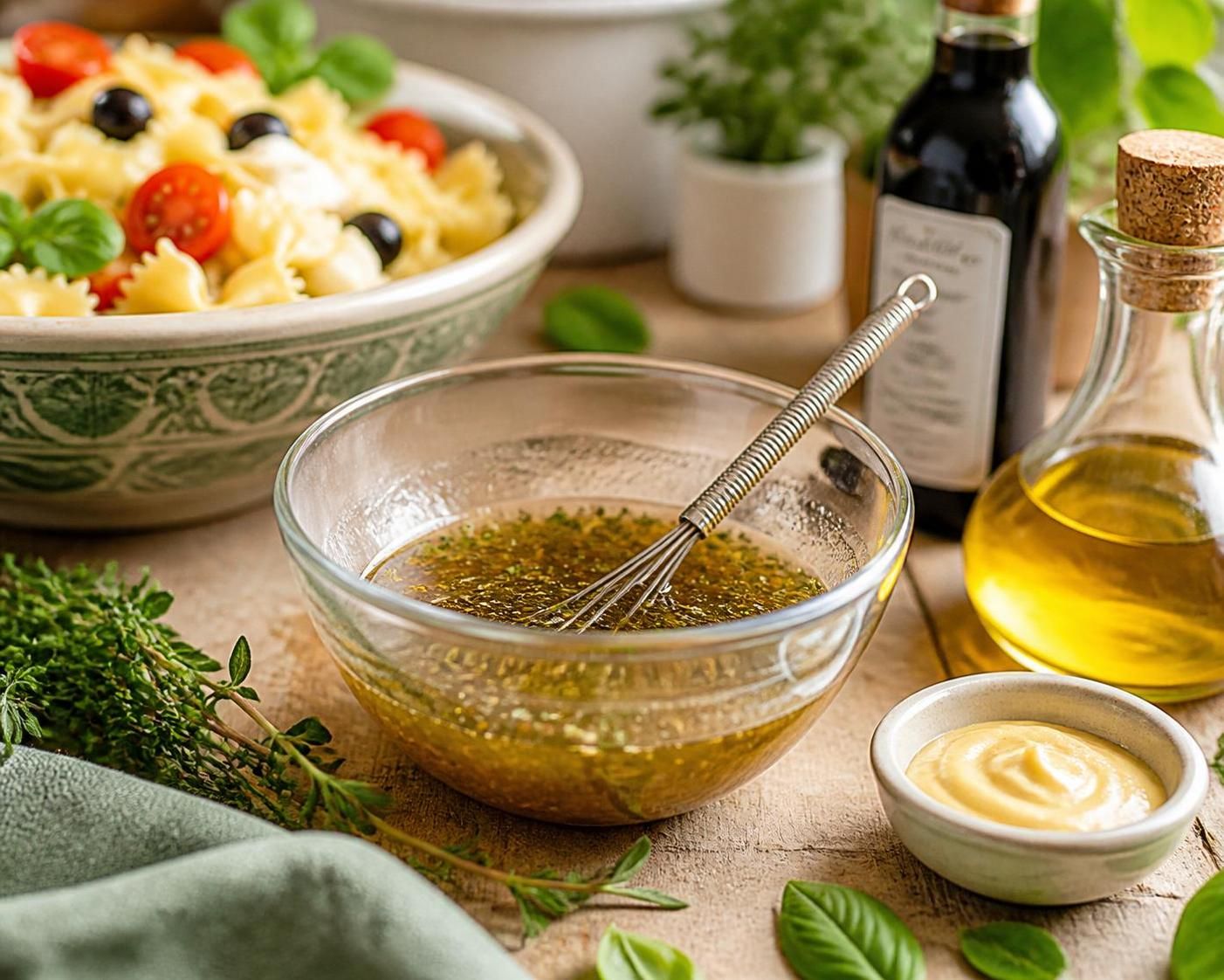 découvrez notre recette simple et savoureuse de la meilleure vinaigrette pour salade de pâtes, idéale pour sublimer vos repas en toute simplicité.