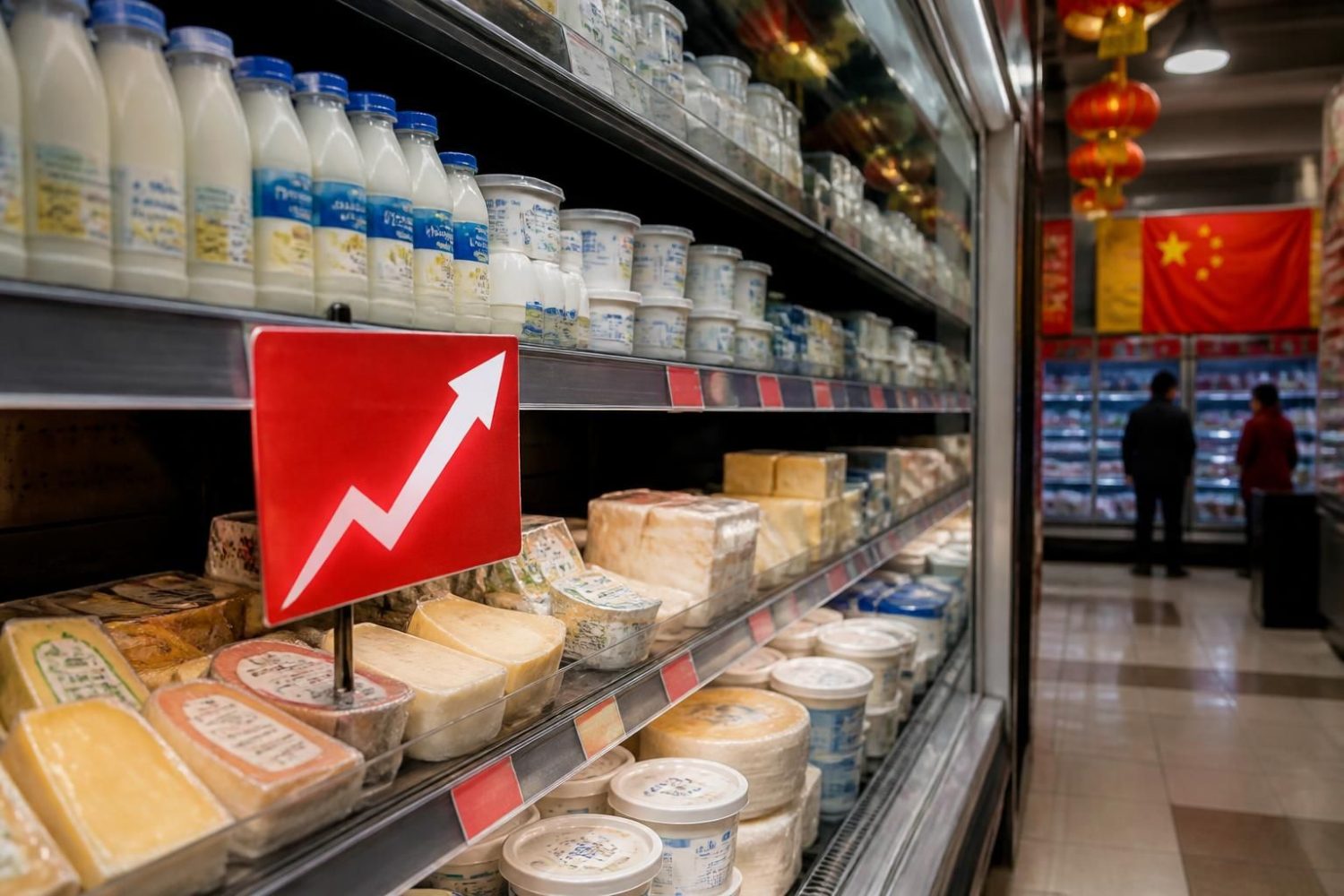 Taxe chinoise sur les produits laitiers européens, jusqu&rsquo;à 42 % de hausse