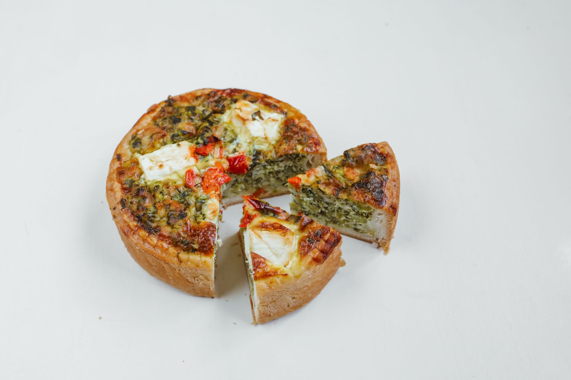 Quiche chèvre épinards la recette — part de quiche chèvre épinards