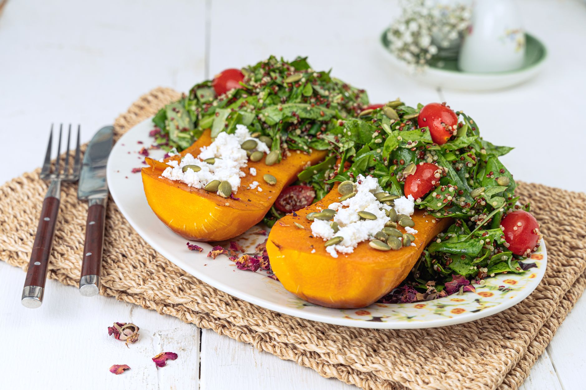 Butternut rôtie au four au miel et à la feta : la base sucrée salée qui marche à tous les coups — butternut rôtie au miel et feta